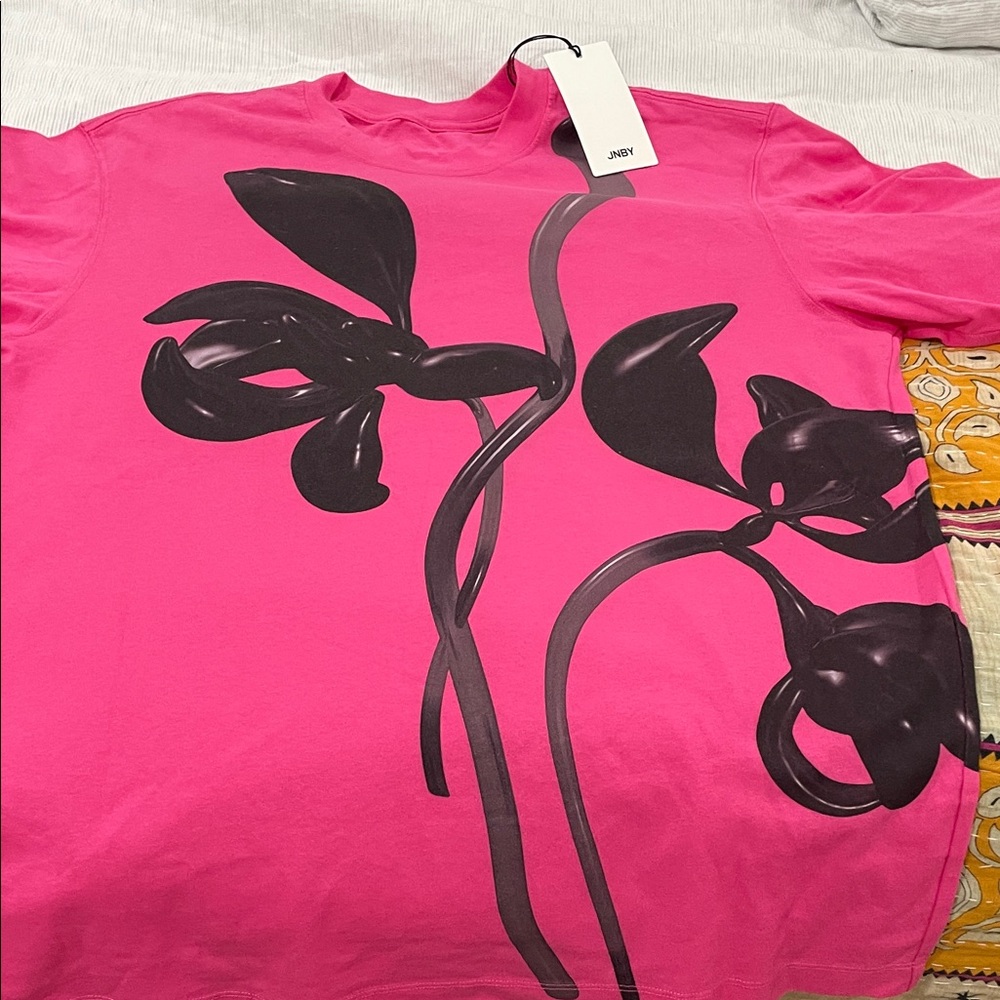Jil Sander Pink Graphic Short Sleeve Tee
